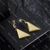 Classic Gold Hoops Stud Triangle Inverted Designers Orecchini Party Eardrop Orecchini da donna Gioielli con lettere di lusso