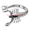 Bangle High Polishing Silver Color Scorpion Model Bangles Biker Men's Fashion Jewelry Bracelets из нержавеющей стали 8.26 "230718