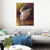 Vacker dansare Canvas Art Ballerina Dancer Tilting Edgar Degas Målning Artwork Handmade Hotel Room Decor