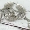 Cinture WESTERN METAL CONCHO WAIST CHAIN Cintura Vintage anni '90 Southwestern Sun Star Burst Stamped Medallion Steel