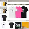 Mens T Shirt Designer för män Kvinnor Skjortor Fashion Tshirt med bokstäver 100% Bomulls andningskort