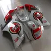 Ship ABS Fairings Kit för Suzuki RGV250 91 92 93 94 95 96 Vit Lucky Strike Red VJ22 DEL RGV 250 1991-1996 FAIRING MED 7 GI260M