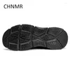 Stiefel CHNMR Herren Schnee Baumwolle Wandern Trend Runde Zehen Gummi Große Größe Designer mit samtigen Slip-on Out Door Verkauf von Produkten