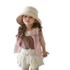 Pullover Sommer Neue Mädchen Spitze Sonnenschutz Moskito Mantel Lange Kleinkind Mädchen Strickjacke Spitze Kinder Oberbekleidung Mädchen Prinzessin Mantel CL940 HKD230719