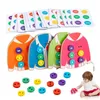 Intelligens Toys Children's Clothing Lace Toys 3-5 år gamla Montessori Toys Fine Car Skills Thread Game for Early Development and Education 230719