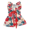 Piesowa odzież przenośna garnitur dla wylotów urocza kwiatowa sukienka księżniczka oddychająca spódnica małe psy koty wiosenne/letnie moda