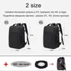 Duffel Bags Высококачественный бренд 17,3 рюкзак для ноутбука Большой водонепроницаемые школьные рюкзаки USB Зарядка Мужчины Business Travel Bag Big Rackpack Man 230718