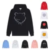 Män hoodies designer broderi huvtröja kvinnor tiger huvud hoodie pull hooded jumper pullover streetwear hoodies o-hals casual lös topp långärmad tröjor