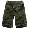 Shorts pour hommes Shorts Hommes Casual Multi Pocket Cotton Summer Shorts bermuda masculina Mens Military Track Tactical Cargo Overalls Short Pants L230719