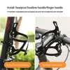 Water Bottles Cages Mini Bike Bottle Holder Adaptor Universal MTB Road Bike Aluminum Alloy Water Bottle Cage Adapter Adjustable Support Accessories HKD230719