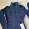 Veste pour femme veste de yoga à col montant zippée à manches longues combinaison de fitness automne et hiver