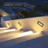 Lampa ścienna nowoczesne dekoracje LED schodowe osadzone oświetlenie wewnętrzne światło w domu dekoracyjny narożny narożnik Wodoodporny IP54
