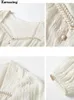 Urban Sexy Dresses 2023 Summer Women Fashion Elegant White Midi Vintage Princess Feminino Party A Line Clothes Vestdios 230719