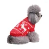 Dog Apparel Christmas Clothes Soft Cute Lightweight Warm Costume Winter Coat Funny Convenient For Veterinary