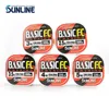 Braid Line 100% Original SUNLINE BASIC FC 225M300M Transparent Color Carbon Fiber Fishing Line Suitable for Many Fishing Methods 230718