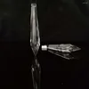 Chandelier Crystal Camal 2Pcs 100mm Multifaceted Icicle Drop Glass Prisms Pendants Lamp Lighting Hanging SunCatcher Home Decor