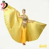 Desgaste de la etapa Alas de danza del vientre Alas de Isis para mujeres adultas Diseño oriental Mariposa de Bollywood 11 colores Ángulo sin Sticks281z