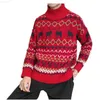 Männer Pullover Herbst Winter Rollkragen Halbe Herren Pullover Warme Druck Geräumige Oc YQ Langarm Kleidung Gestrickte Casual Pullover Drop verschiffen L230719