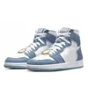 Jumpman 1 Uomo Scarpe da pallacanestro Smoke Grey Hyper Blue OG High 1S Bred UNC Homage University Blue Sport Designer Donna Outdoor Sneakers Eur 36-47