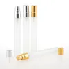 スプレー香料ポンプ付きのフロスト10mlミニ補充可能な香水ボトル空の化粧品コンテナスプレーアトマイザーチューブCVHFG