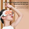 Massageador de olhos inteligente dobrável protetor de compressa Bluetooth recarregável pressão de ar 230718