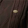 メンズセーターアイオープソンコットアーガイルカーディガンメンカジュアルシングル胸肉ビジネスメンズカーディガン新しい冬のファッションセーターマンL230719