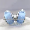 925 Sterling Silver Lampwork Cinderella's Signature Color Fluorescence Murano Glass Charm Beads Fit EuropeanStyle Charm Jewel277N