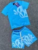 メンズシナワールドTシャツセット5AティープリントデザイナーTシャツショートY2K TEES SYNA WORLD GRAPHIC TSHIRT and SHONTS HIP HOP S-XL