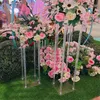 acrylic vase table tall wedding road lead decoration aisle flower frame stand 100cm pipes centerpieces Ocean express Rail Truck Muhci