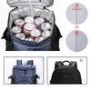 Sacos de gelo/sacos isotérmicos DENUONISS 33L saco térmico macio grande 36 latas mochila térmica saco isolado viagem praia cerveja à prova de fugas saco de armazenamento de alimentos 230718