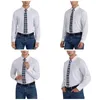 Bow Ties Plaid slipsar unisex polyester 8 cm retro klar hals för män silke breda tillbehör gravatas cosplay rekvisita