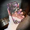 Cell Phone Cases Suitable for Apple 14 promax Phone Case New iPhone 13 pro Water Diamond Camellia Flower 12 Transparent 11 Hanging Cord J230719