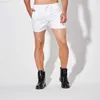 Shorts pour hommes Shorts minces sexy pour hommes Sport Home Casual Shorts de survêtement basiques Lisses Pyjamas à séchage rapide Boxers Shorts Noir Pantalon trois quarts Homme L230719