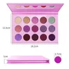 Makeup cienia do powiek do cienia do cienia do powiek Bright de Lanci 15 Kolor Pigmented Plelitte Palette Zielona niebieska pomarańczowa fioletowa makijaż 230718