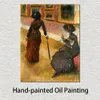 Hand Painted Edgar Degas Ballerina Paintings Mary Cassatt at the Louvre I Figure Canvas Art Children's Rooms Decor