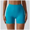 Pantaloncini attivi Deep V Fitness Yoga Booty Seamless Women No Camle Toe High Rise Workout Gym Biker Pocket