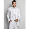 Męskie garnitury Blazers 2021 Włoski projekt formalny pan młody Slim Fit Tuxedos Męskie 3 sztuki Dress Wedding Party Man Blazer Costume 282G