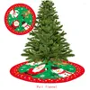 Christmas Decorations White Tree Skirts Faux Plush Xmas Decoration Merry Supplies Year Home Outdoor Xmas-Tree Decor 5z