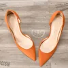 Dress Shoes Large Size 46 Ladies Pointed Toe Pumps Sexy Kid Suede Leather Stilettos Women Concise Thin High Heels Female Office H0022