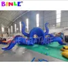 Custom made 8 m 26ftW concertpodium decoratie giant opblaasbare octopus dome tent outdoor octopuss tentakels voor DJ233L