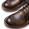 Ankomstklänning män klassisk affär 718 formella skor hösten vinterarbete ankelstövlar äkta läder svart boot 230718 230 996
