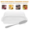 Dinnerware Sets Organizer Butter Saver Supplies Plastic Dish Cheese Holder Storage Container Refrigerator Lid