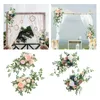 Flores decorativas 2pcs Seda Swag Arch Rose para arranjo de festas comprimidos