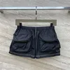 Dames Shorts Ontwerper Vrouwen Met Letters Driehoek Teken Patroon High End Merk Casual Mini Jersey Jogging Uitloper A-lijn Pocket Hotty Hotpants Activewear GQE5