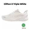 16HOKA ONE Runners Casual schoenen Bondi 8 Hokas Clifton 8 9 Triple White zwart Carbon X2 On Cloud Floral Free People Mesh Heren Trainers Dames Mode Sport sneakers top