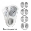 Shoe Parts Accessories VTHRA Practical Durable Flat Feet Knock Knees Plantar Ortics Inserts Breathable Arch Support Insole with 8 Correction Pad 230718
