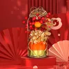 Decorative Flowers Flower Basket Festival Decor Pos Props Fruit Scene Layout Table Centerpiece Red Po for Party Home Indoor Office Fall