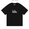 T-shirts pour hommes Niche marque tendance KITH Begonia Floral Serif Tee T-shirt à manches courtes de haute qualité pour hommes et femmes