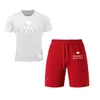 Fatos de treino masculinos Pearly Gates Conjunto de agasalho de marca masculina T-shirt Shorts Conjuntos de roupas esportivas de verão Calças de jogging Streetwear Harajuku Tops Camiseta