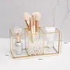Storage Boxes Cosmetic Brush Holder Transparent Cosmetics Container Ring Pencil Lipstick Cute Pen And For Desk